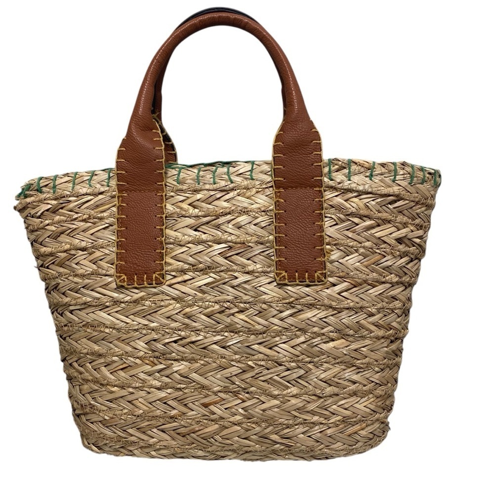 Straw Mini Tote Handbag | Universal Thread Target Brand Faux Leather Straps
